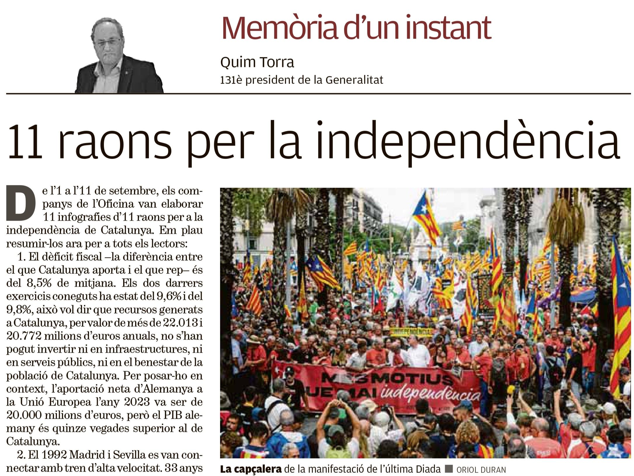 11 raons per la independència
