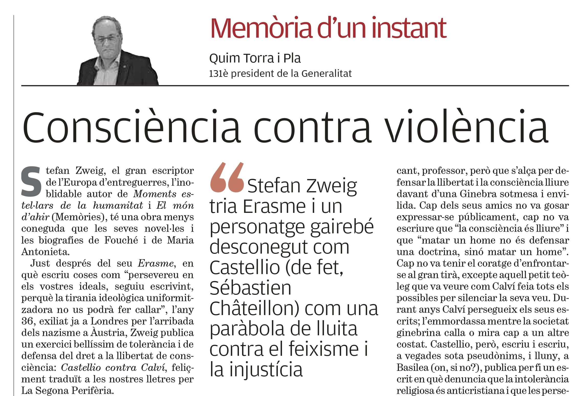 Consciència contra violència