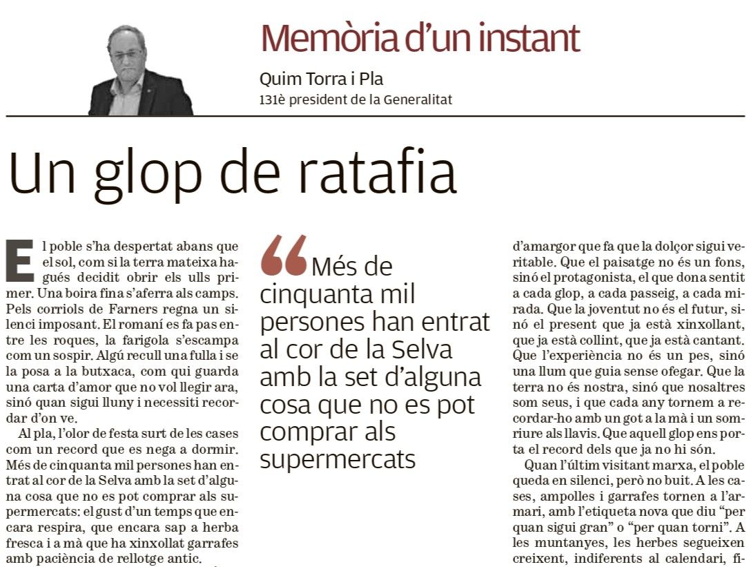 Un glop de ratafia