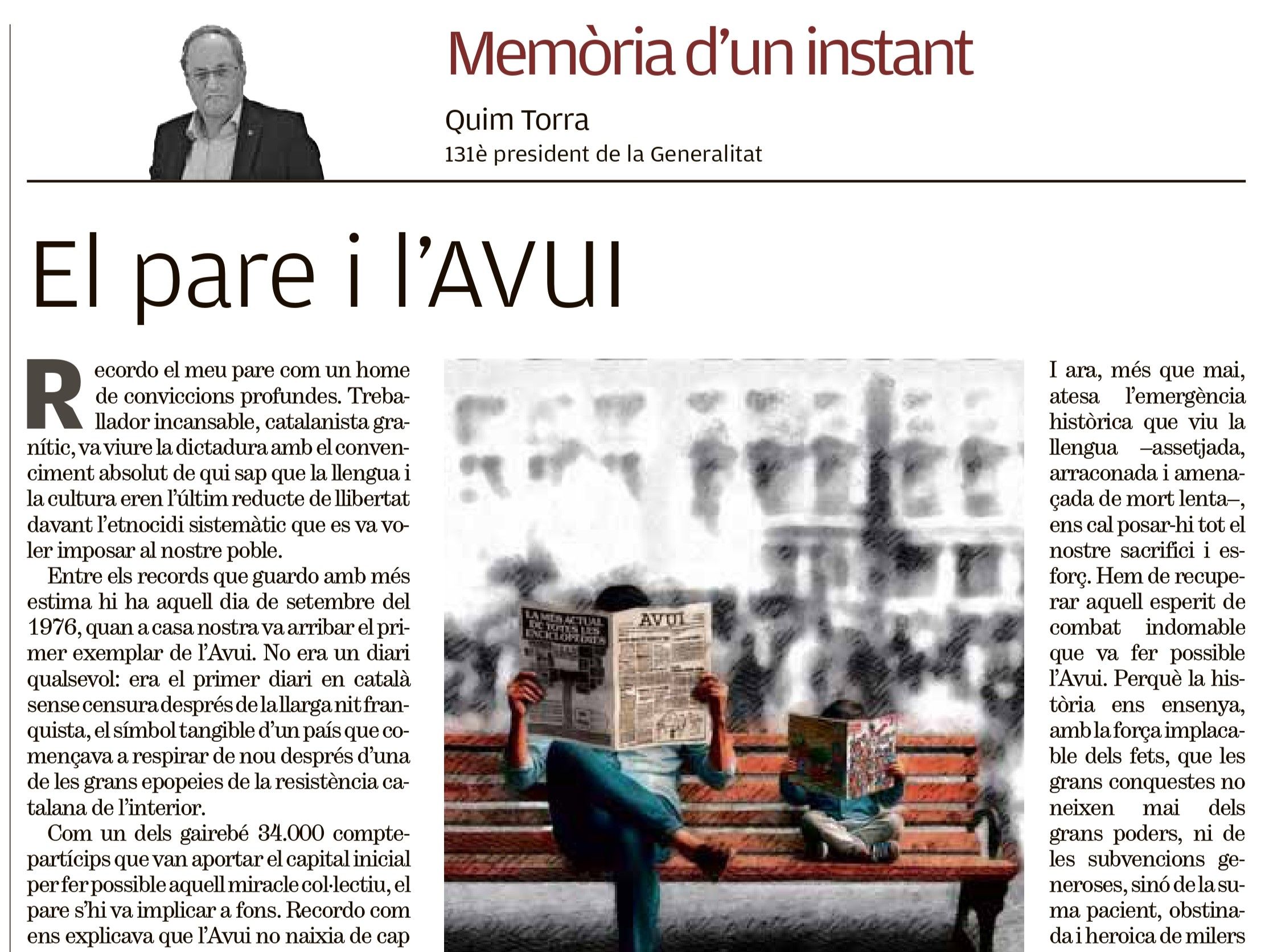 El pare i l’AVUI