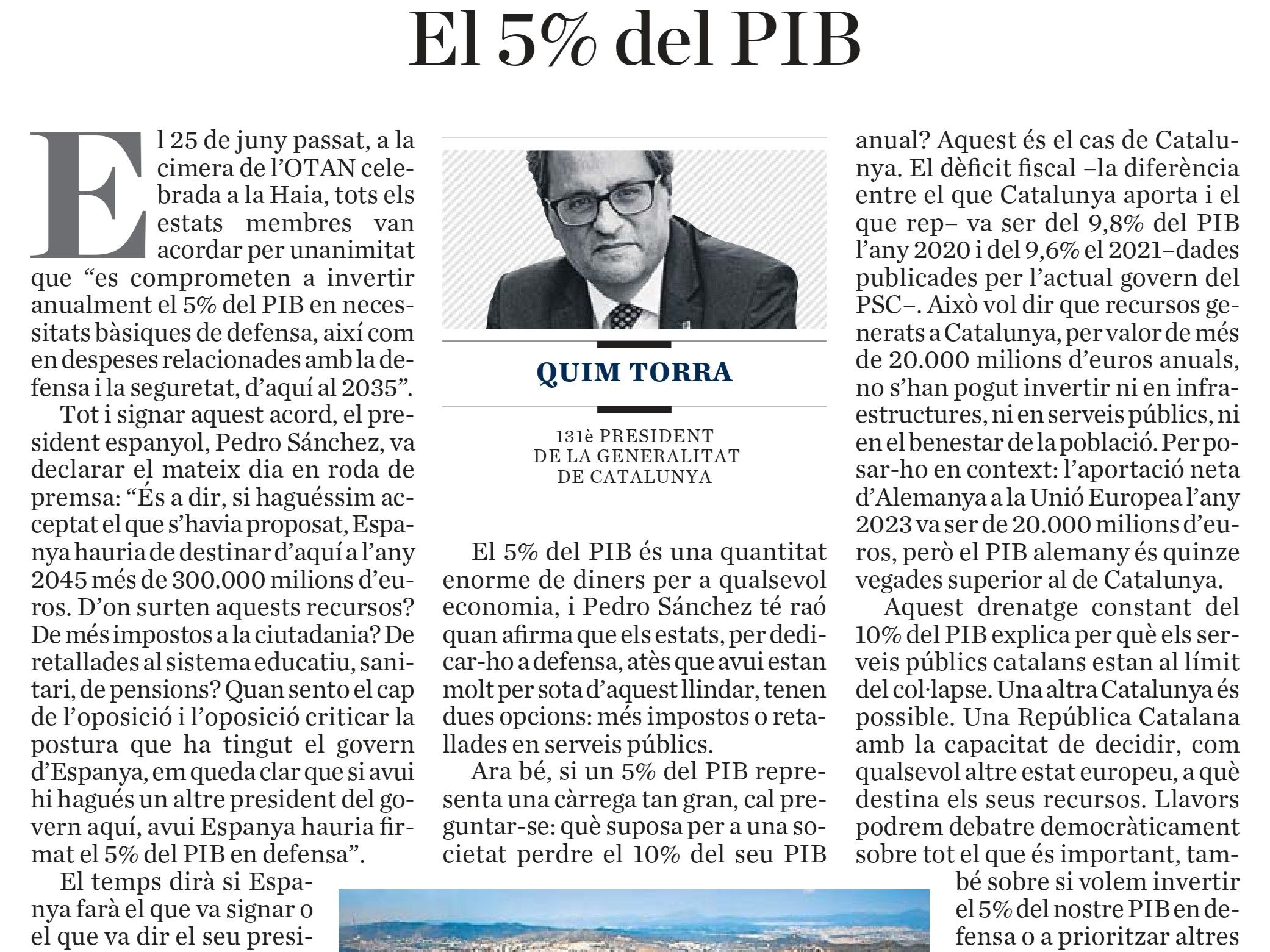El 5% del PIB